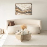 Mesa de Centro Bubble – Travertino – Diâmetro 75 cm, Altura 35 cm