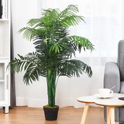 Árvore artificial Planta de palmeira artificial para decoração de casa e escritório 110 cm Verde