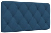 vidaXL Almofadão de cabeceira 100 cm tecido azul