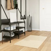 vidaXL Tapete pelo curto macio e lavável HUARTE 60x110 cm cor creme