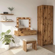 vidaXL Mesa de vestir Castanho 83 x 40 x 70 cm Madeira processada