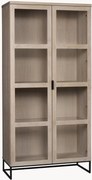 Vitrine em madeira de carvalho Everett