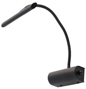 Candeeiro de parede design preto 18,5 cm com LED e dimmer - Tableau