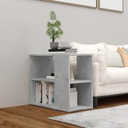 vidaXL Móvel lateral 60x30x50 cm derivados de madeira cinzento cimento
