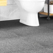 vidaXL Ladrilhos carpete para pisos 20 pcs 5 m² 50x50 cm cinzento