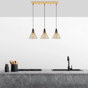 Candeeiro Rozye – Dourado Brilhante – 72 x 20 x 124 cm