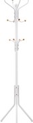 Cabide de metal SONGMICS, cabideiro para roupas, cabide para chapéus e bolsas, cabide para hall de entrada com 182 cm de altura, RCR19W, branco cremoso/marfim