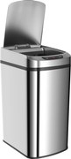 HOMCOM Lixeira de Cozinha Automática 12 L em Aço Inoxidável Lixeira com Sensor com Tampa 28x22x41 cm Prata | Aosom Portugal