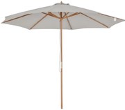 Chapéu de Sol de Jardim Ø300x250cm com Sistema de Polia Teto Ventilado