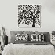 PAINEL DE PAREDE DE FERRO TRÊS PLUS 100X1X100 CM PRETO