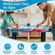 Mesa de air hockey dobrável com display LED e motor de 12 V Mesa de air hockey elétrica