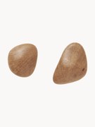 Cabides de parede em madeira de freixo Cairn, conjunto de 2