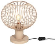 Candeeiro de Mesa Moderno em Arame Bege 33cm - Gila