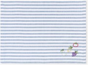 Individuais às riscas com motivos bordados Melony, conjunto de 2