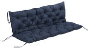 Almofada para Banco com Encosto 150x98x8cm Almofada de Banco de 3 Luga