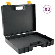 vidaXL Estojo universal p/ máquinas c/ borracha de espuma 2 pcs PP