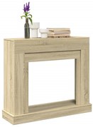 vidaXL Cornija lareira 100x30x87,5cm derivados madeira carvalho sonoma