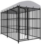 Canil de exterior com telhado 300x150x210 cm