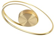 Candeeiro de teto design dourado com LED regulável em 3 etapas - Rowan Moderno,Design