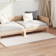 vidaXL Tapetes de área Retangular HUARTE Bege 200 x 80 cm Poliéster