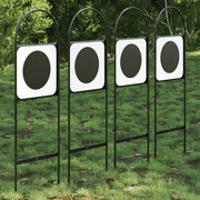 vidaXL Marcadores de adestramento 4 pcs aço