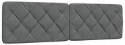 vidaXL Almofadão de cabeceira 180 cm tecido cinzento-escuro