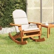 vidaXL Cadeira de baloiço Adirondack com almofadões acácia maciça