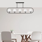 Chandelier Jewel – Preto e Branco – 122 x 15 cm