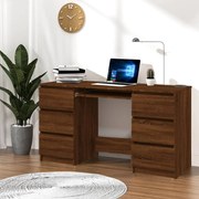vidaXL Secretária 140x50x77 cm derivados de madeira carvalho sonoma