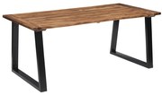 vidaXL Mesa de jantar em madeira de acácia maciça 180x90 cm