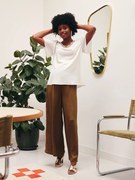 Vestido à frente/atrás, para grávida cru