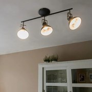 Projetores industriais antracite rotativos e inclináveis 3 luzes - Tommy Industrial