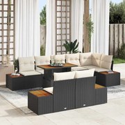vidaXL Conjunto de Jantar de Jardim com 9 Peças e Almofadas