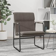 vidaXL Cadeira lounge 55x64x80 cm tecido cinza-acastanhado
