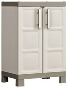 Keter Armário de arrumação Excellence 97cm bege/cinzento-acastanhado