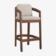 Pack De 4 Bancos Altos Em Madeira De Acácia Uleno Castanho-acácia Escuro & ↑75 Cm - Sklum