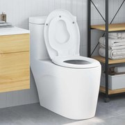 vidaXL Assento de Vaso Sanitário Branco 47 x 37 x 4 cm Duroplast