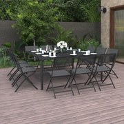 13 pcs conjunto de jantar para exterior aço