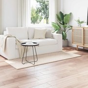 vidaXL Tapetes de área Retangular HUARTE Bege 150 x 80 cm Poliéster