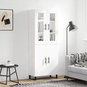 vidaXL Armário alto 69,5x34x180 cm derivados de madeira branco