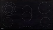 vidaXL Placa de cerâmica com 5 discos ecrã tátil 8500 W 77 cm