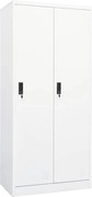 vidaXL Roupeiro 80x50x180 cm aço branco