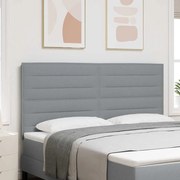 vidaXL Cabeceira Design Linhas Cinzento Claro 180 cm Tecido