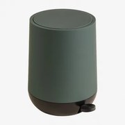 Lixeira Vesey Com Tampa E Pedal Verde Éter - Sklum
