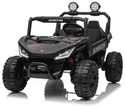 Jipe elétrico para crianças T-REX Ride 4x4, 2 Lugares, 24V, leitor MP3, bateria de lítio, Rodas EVA, controlo remoto, luzes LED Preto