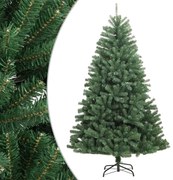 vidaXL Árvore de Natal artificial articulada com suporte 240 cm verde