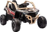 AIYAPLAY Carro Elétrico Infantil Utv Kawasaki Teryx Krx 1000 12 V com 2 Motores de 25 W Telecomando 2,4 Ghz 100x64x56 cm Amarelo | Aosom Portugal
