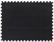 vidaXL Ladrilho de borracha 12 mm 90x120 cm preto