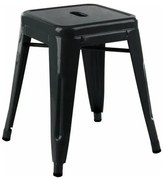 Conjunto de 4 Bancos TOLAK – 39x39x46 cm – Aço Preto Epóxi