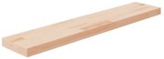 vidaXL Prateleira 100x20x4 cm carvalho maciço não tratado